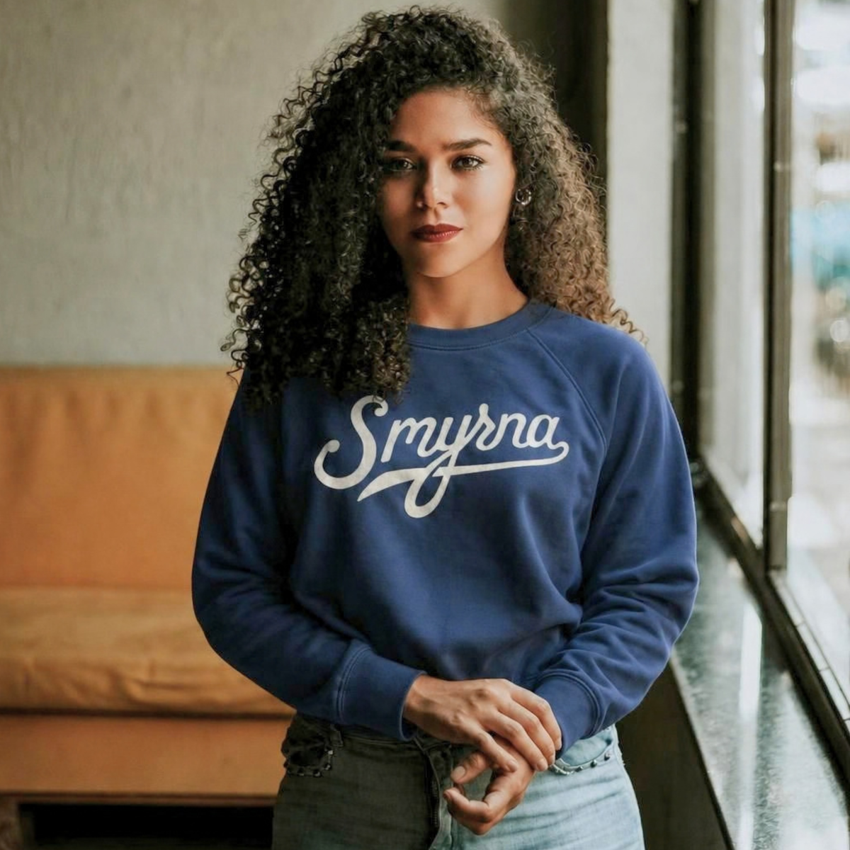 Smyrna "Signature" Crewneck Sweatshirt | Navy