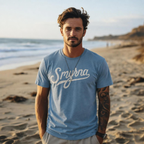 Smyrna "Signature" T-Shirt | Denim Triblend Navy