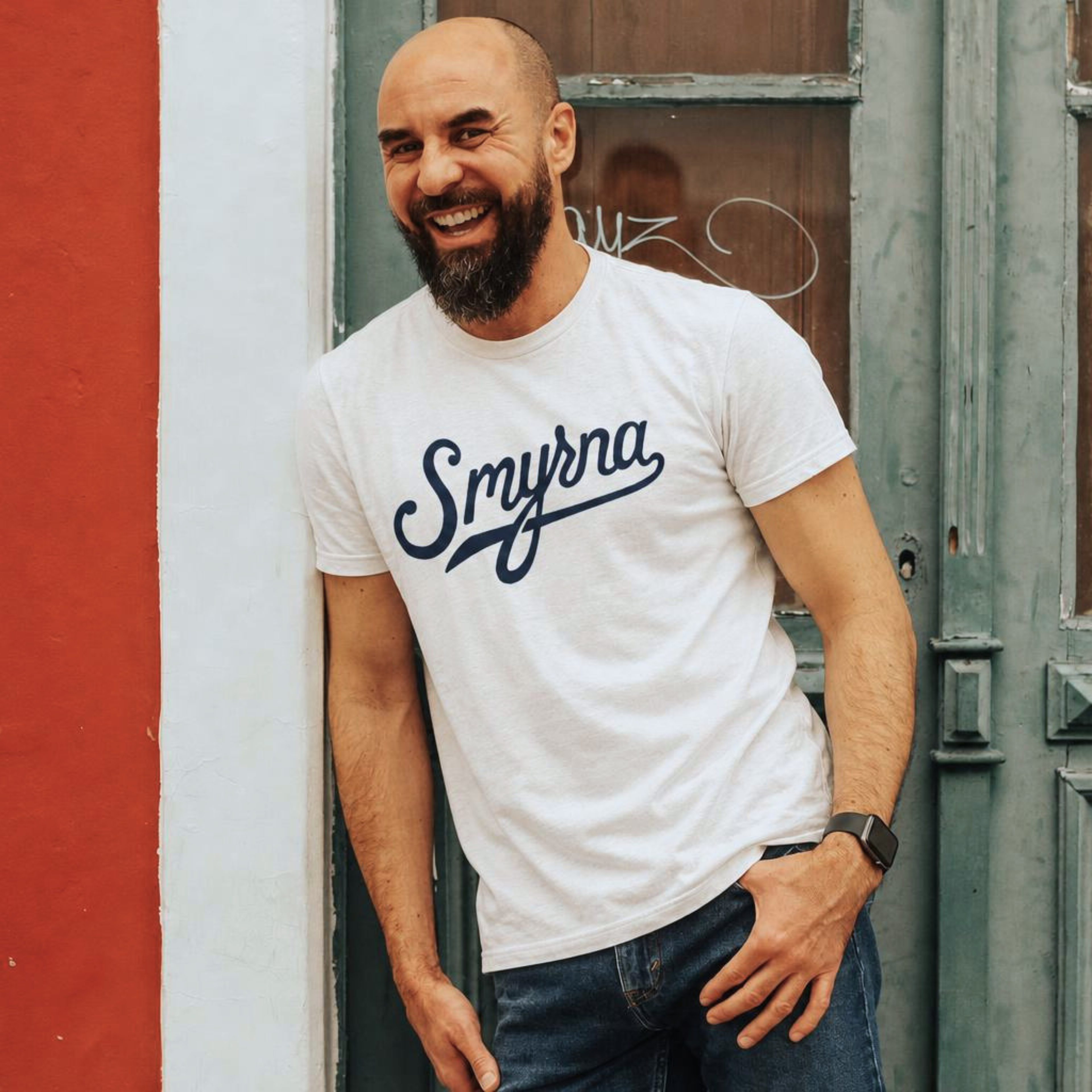 Smyrna "Signature" T-Shirt | Cement Triblend
