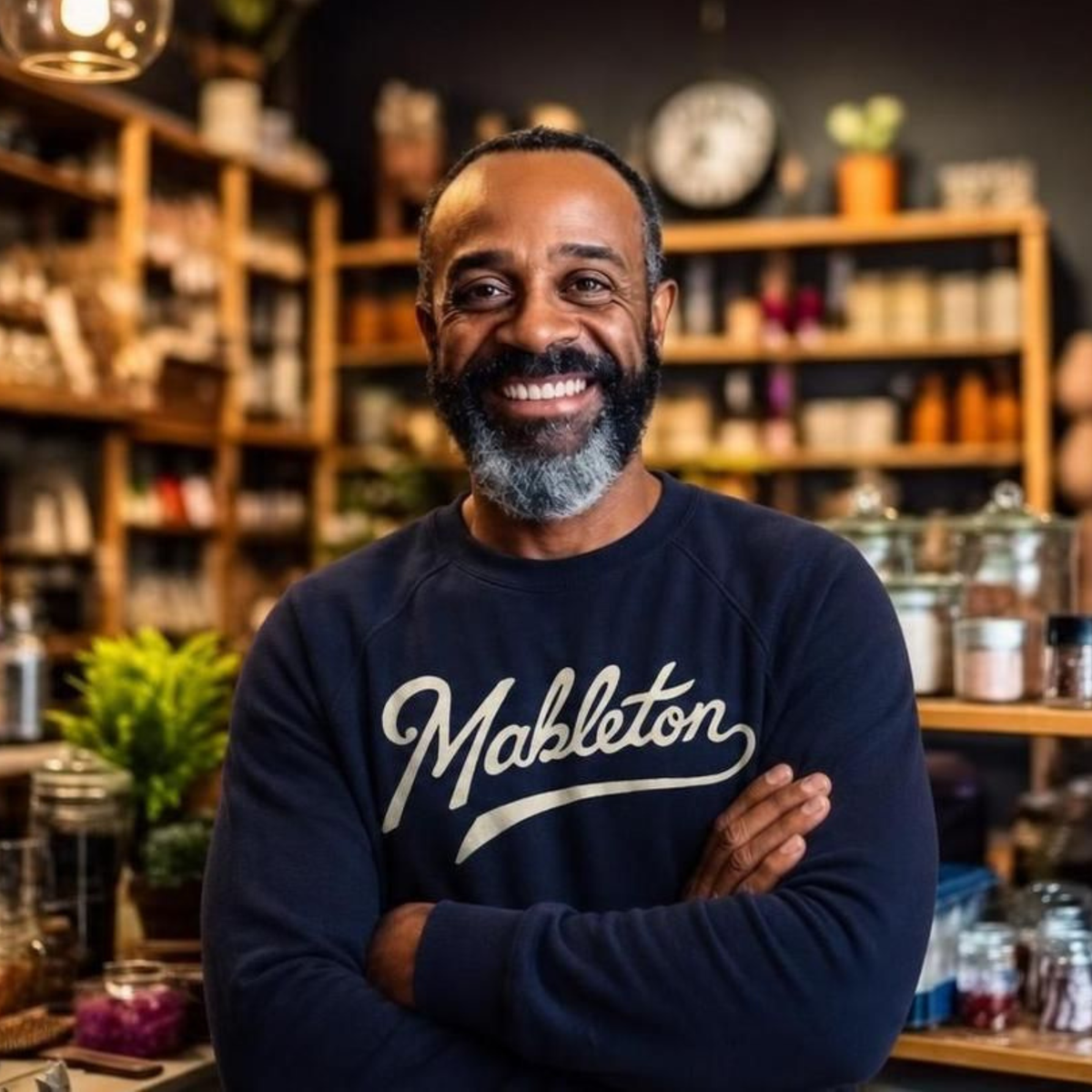 Mableton "Signature" Crewneck Sweatshirt | Navy