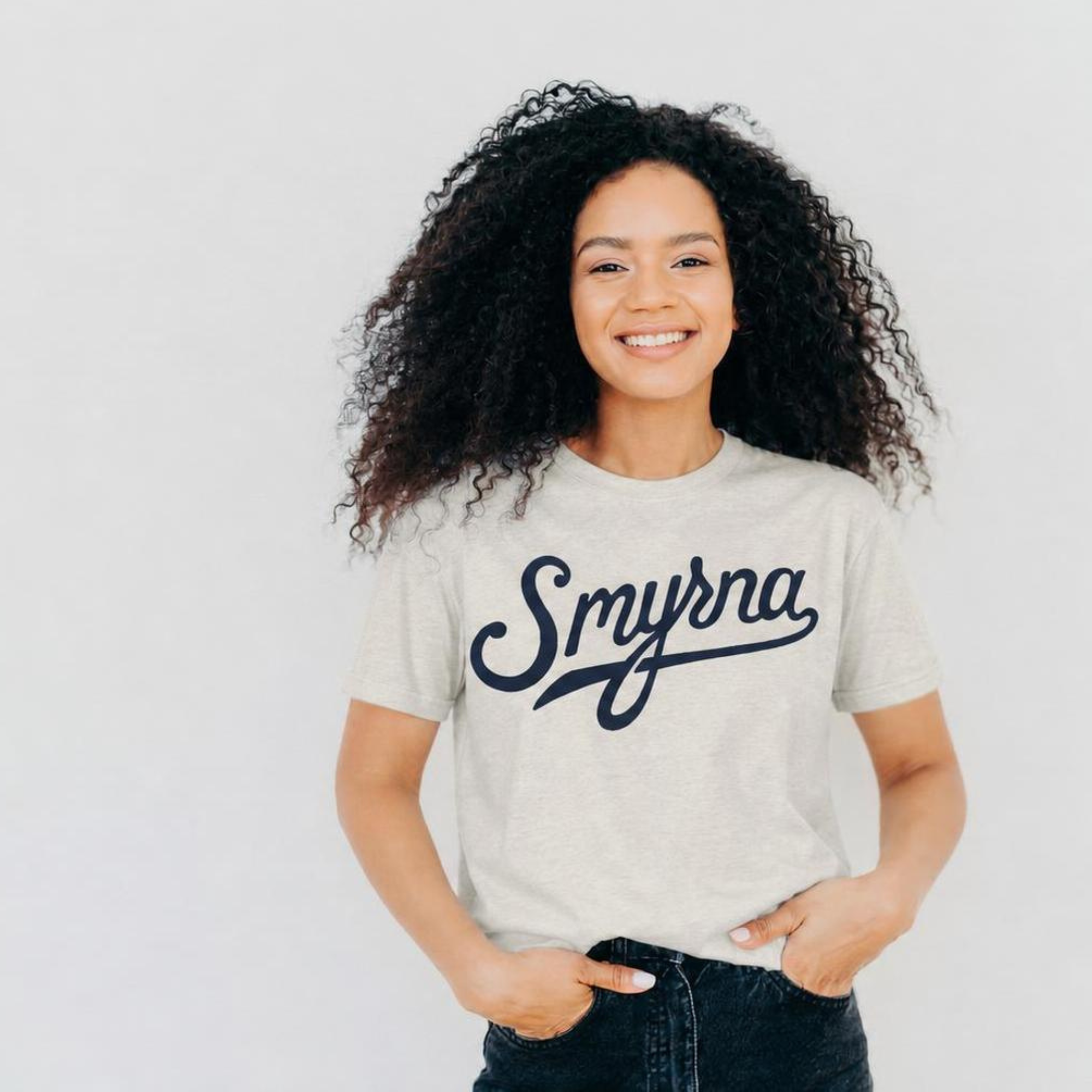 Smyrna "Signature" T-Shirt | Cement Triblend